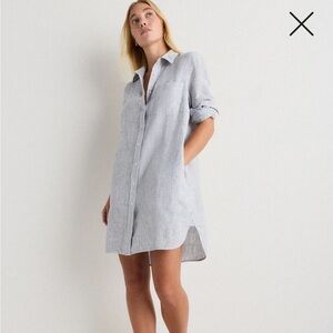 Quince Linen Shirt Dress